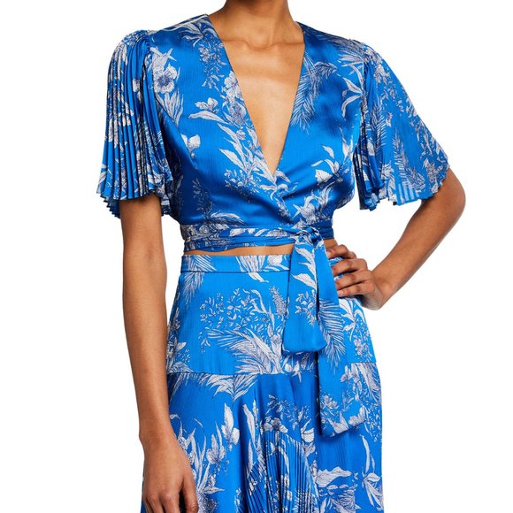 Alexis Women's set in Blue Palm NWT - Picture 1 of 3